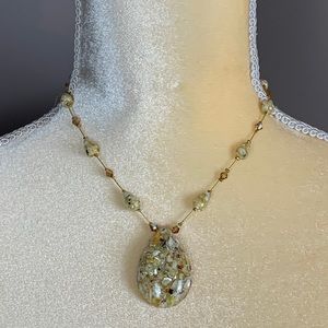Dabby Reid Gold Crystal Beaded Necklace
